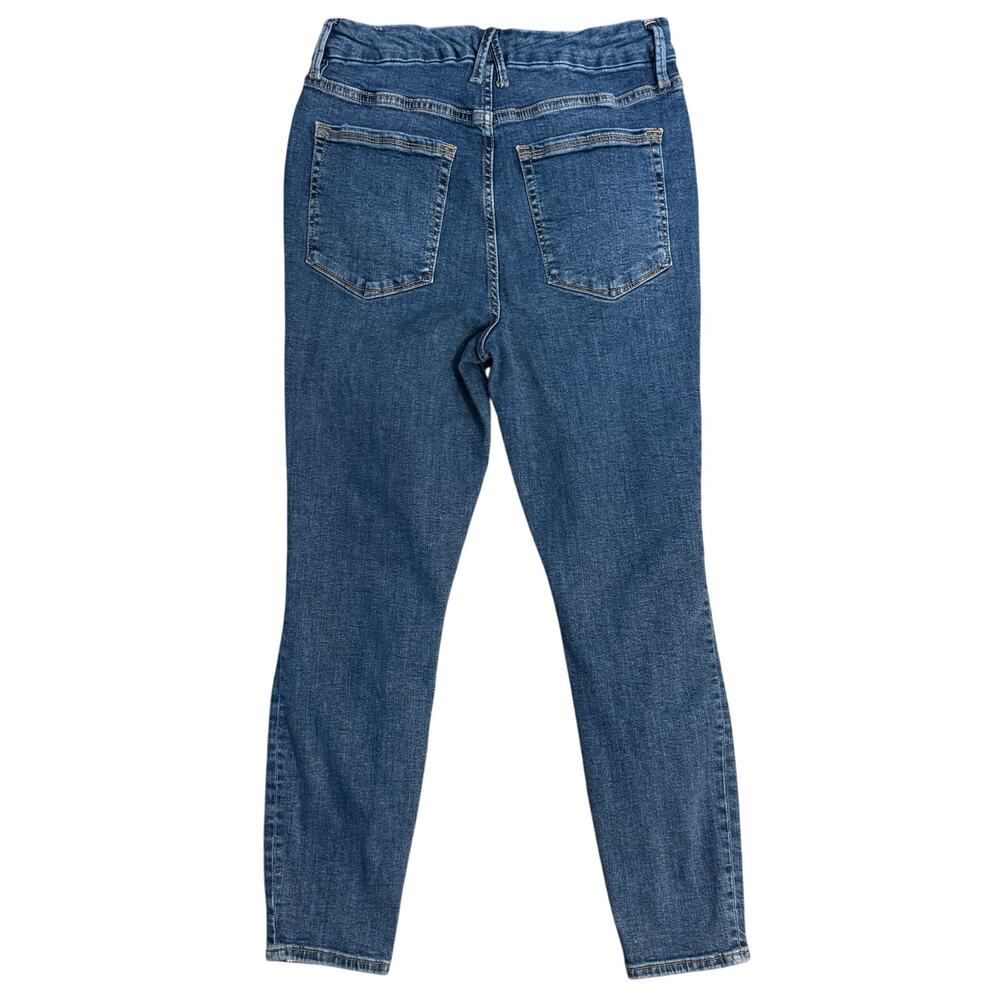 Good American Jeans Good Legs Crop Distressed Skinny Denim Women's Size 12/31 - Picture 2 of 10